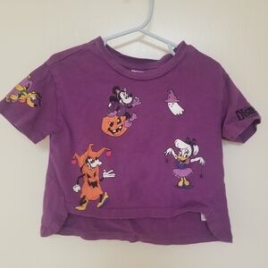 Disney Purple Toddler XXS/ 18-24 Months Halloween Characters Tee